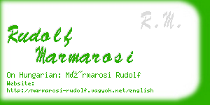 rudolf marmarosi business card